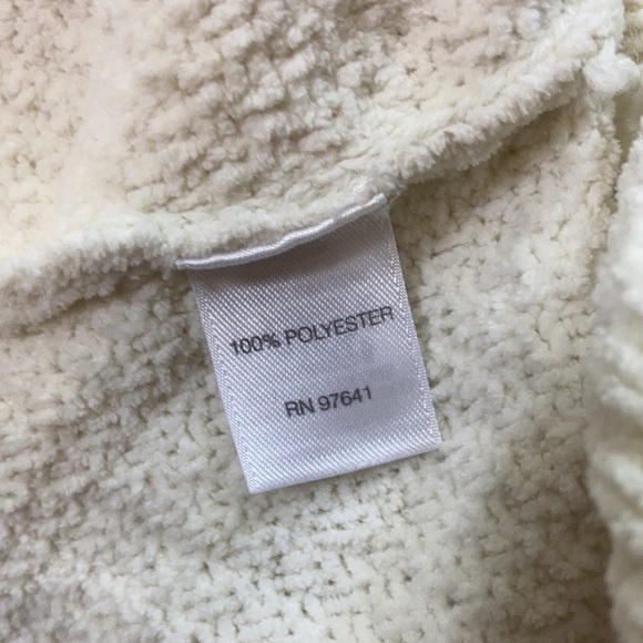 J.Jill Ivory Chenille Cable Knit Sweater Top Large - Picture 8 of 9